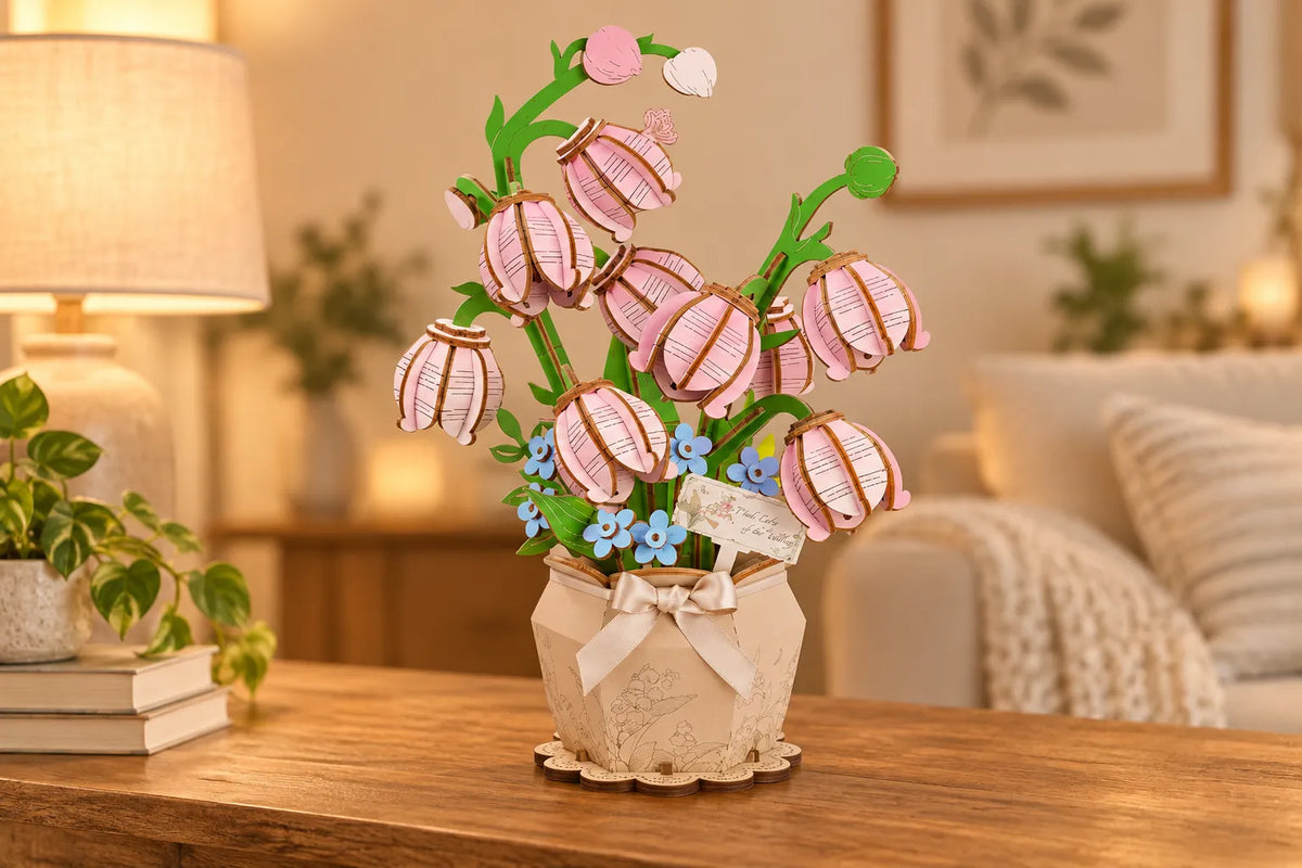 Maquette en bois - Bouquet de muguet