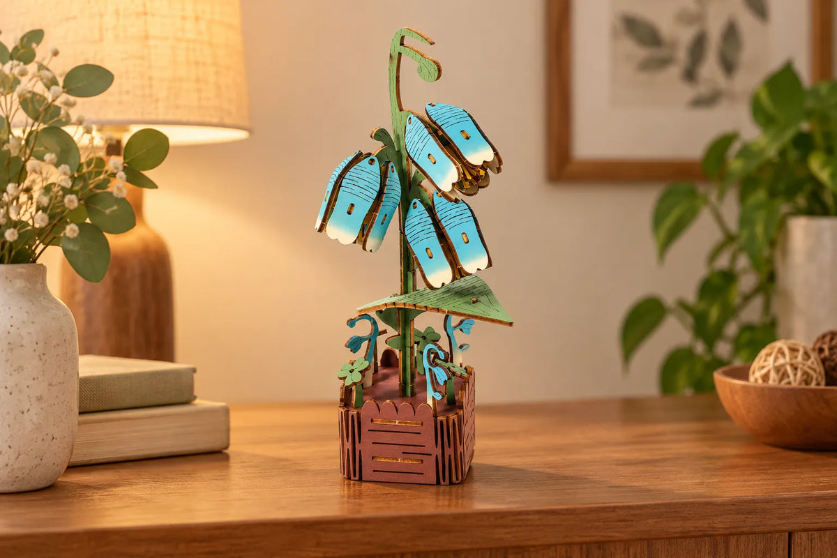 Maquette en bois - La campanule bleue