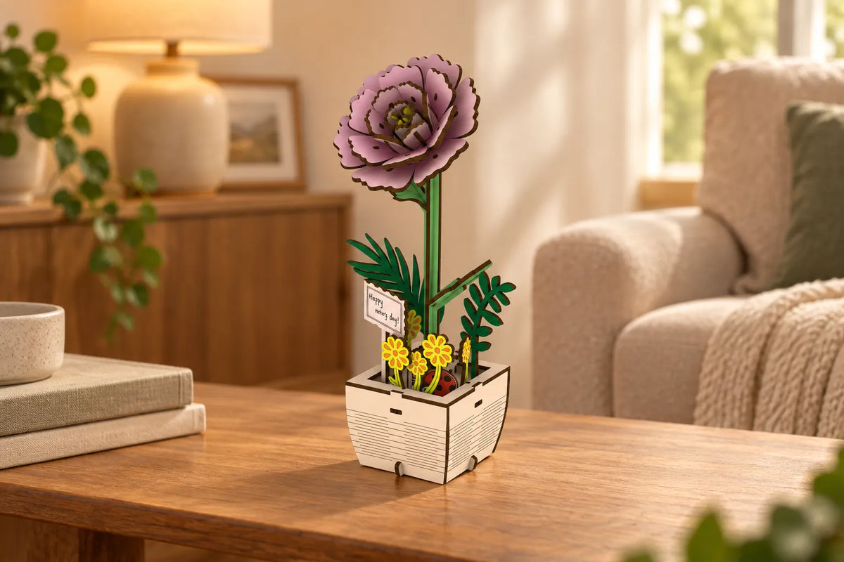 Maquette en bois - La pivoine