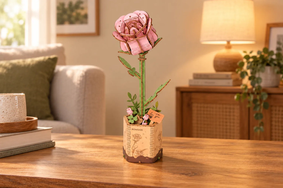 Maquette en bois - La rose