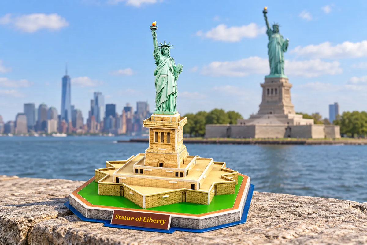 Maquette en bois - La statue de la Liberté de New-York
