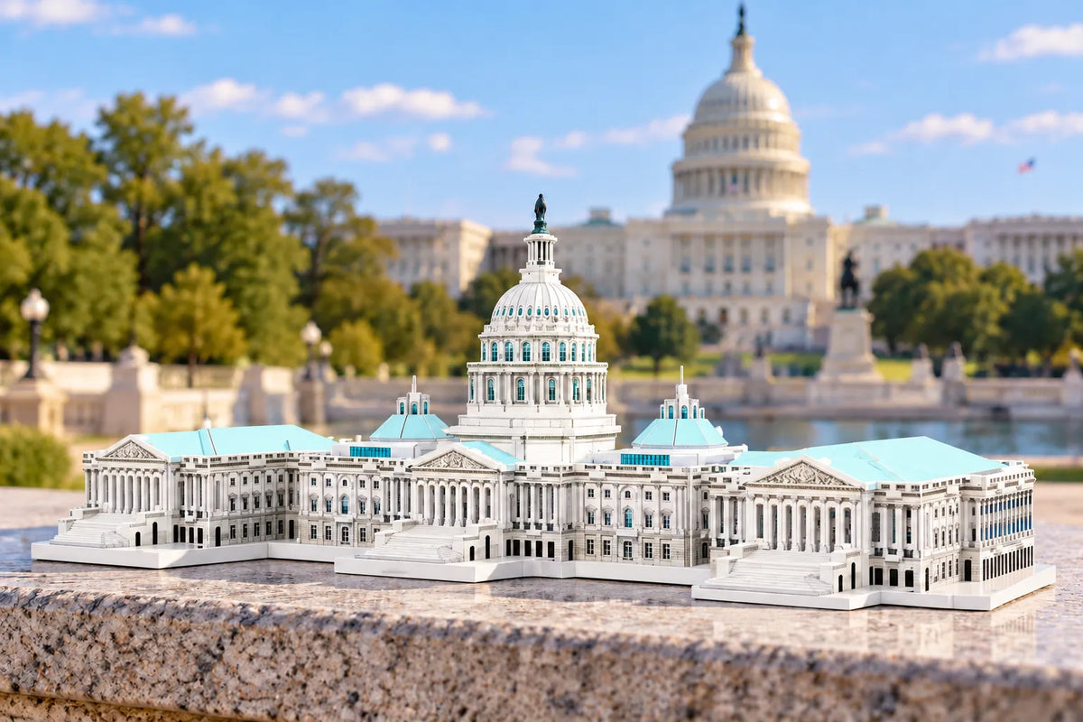 Maquette en bois - Le Capitole des Etats-Unis