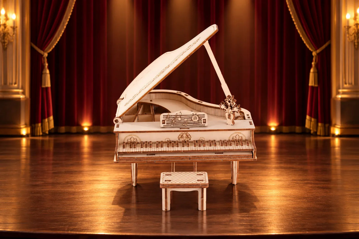 Maquette en bois - Le piano à queue classique