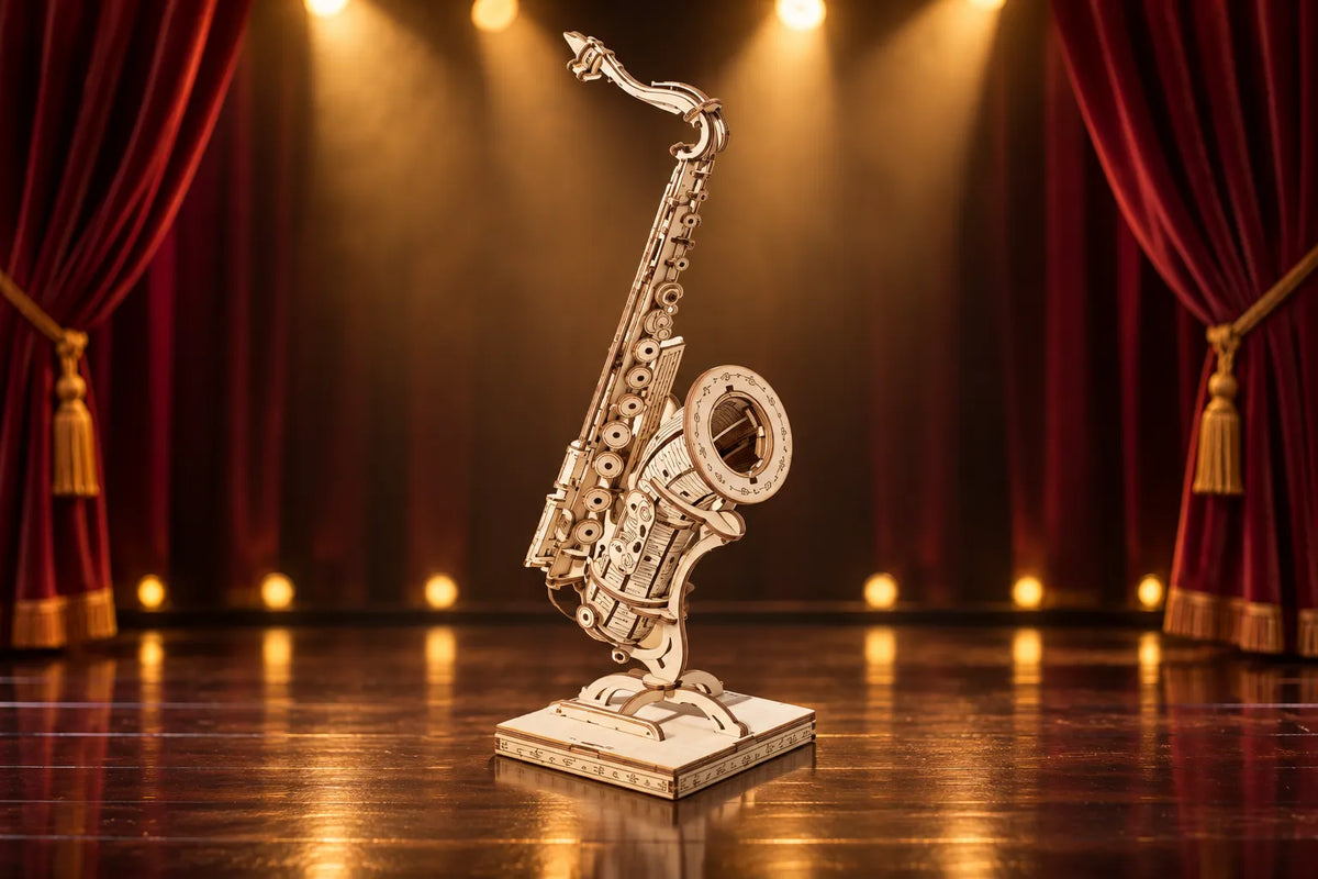 Maquette en bois - Le saxophone