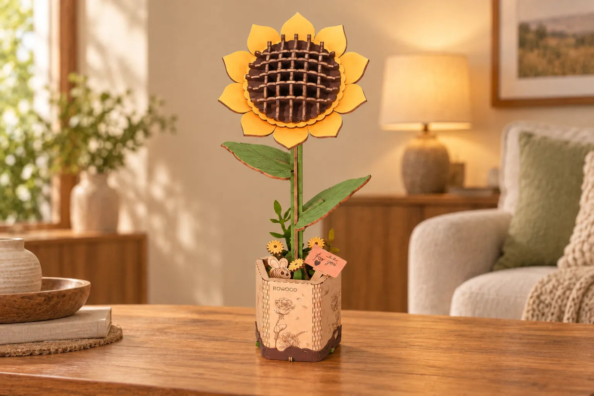 Maquette en bois - Le tournesol
