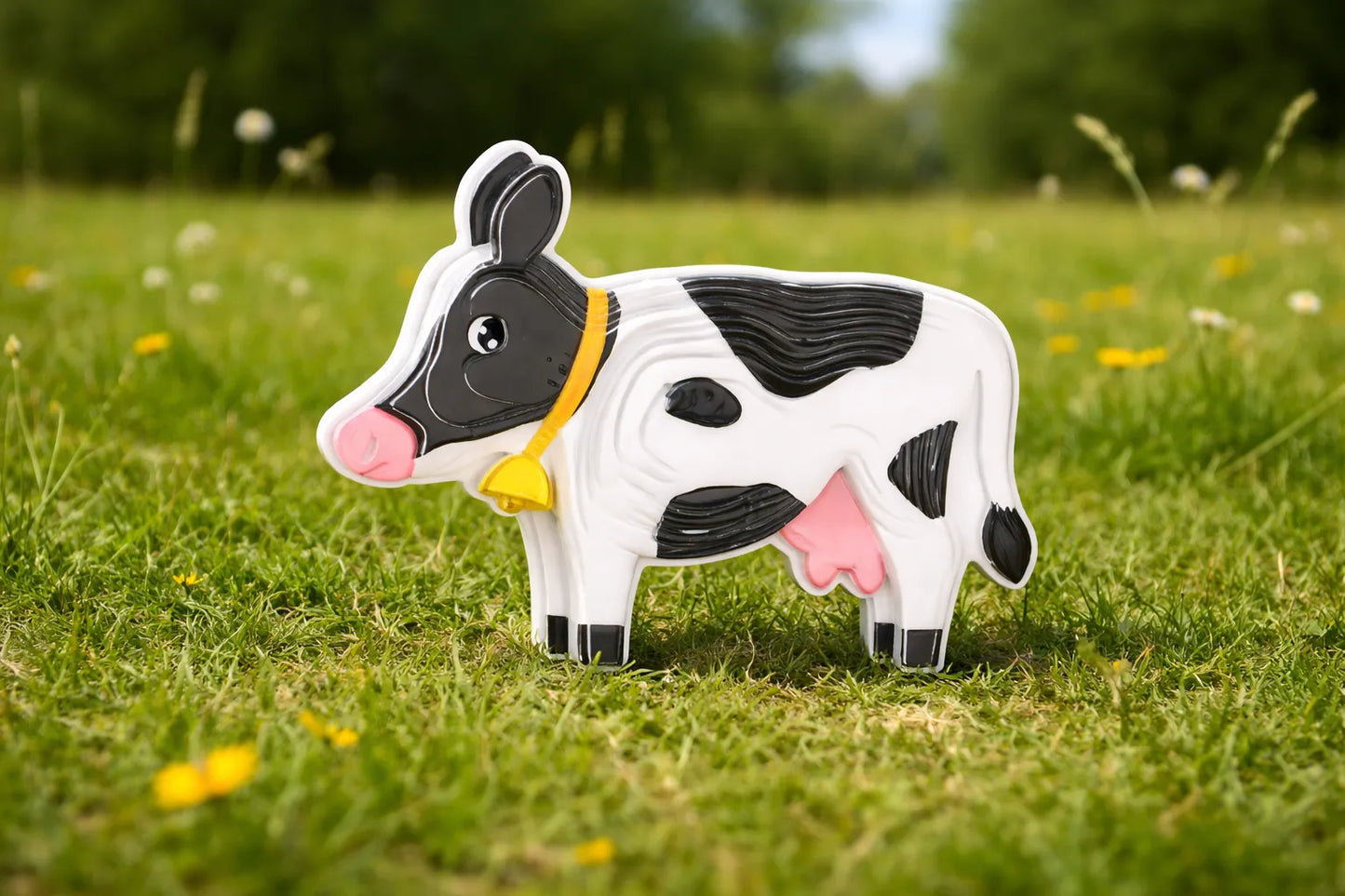 Maquette en bois - Vache colorée