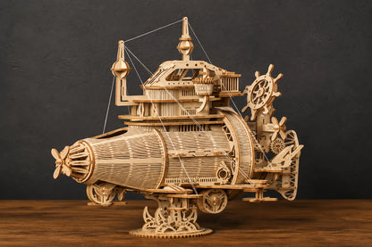 Maquette en bois - Vaisseau spatial
