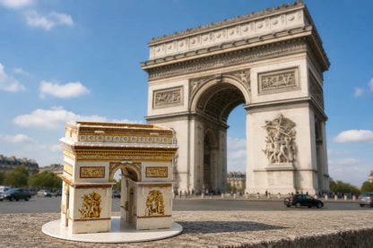 Maquette en bois - Arc de Triomphe coloré