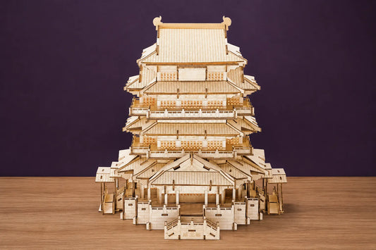 Maquette en bois - Architecture traditionnelle chinoise