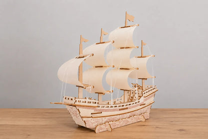 Maquette en bois - Bateau marchand
