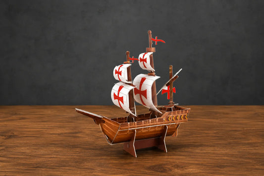 Maquette en bois - Bateau Santa Maria