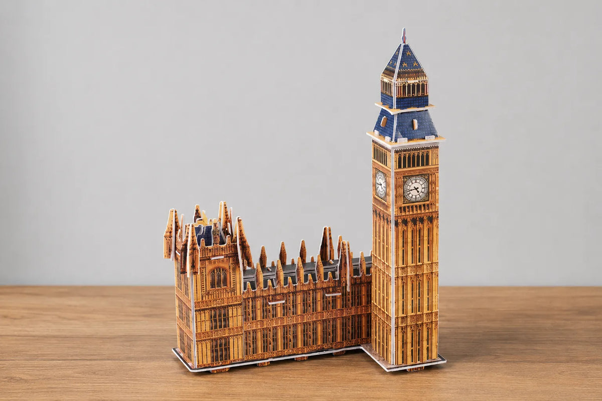 Maquette en bois - Big Ben coloré