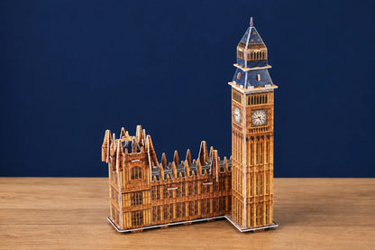 Maquette en bois - Big Ben coloré