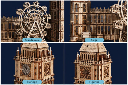 Maquette en bois - Les grands monuments de Londres
