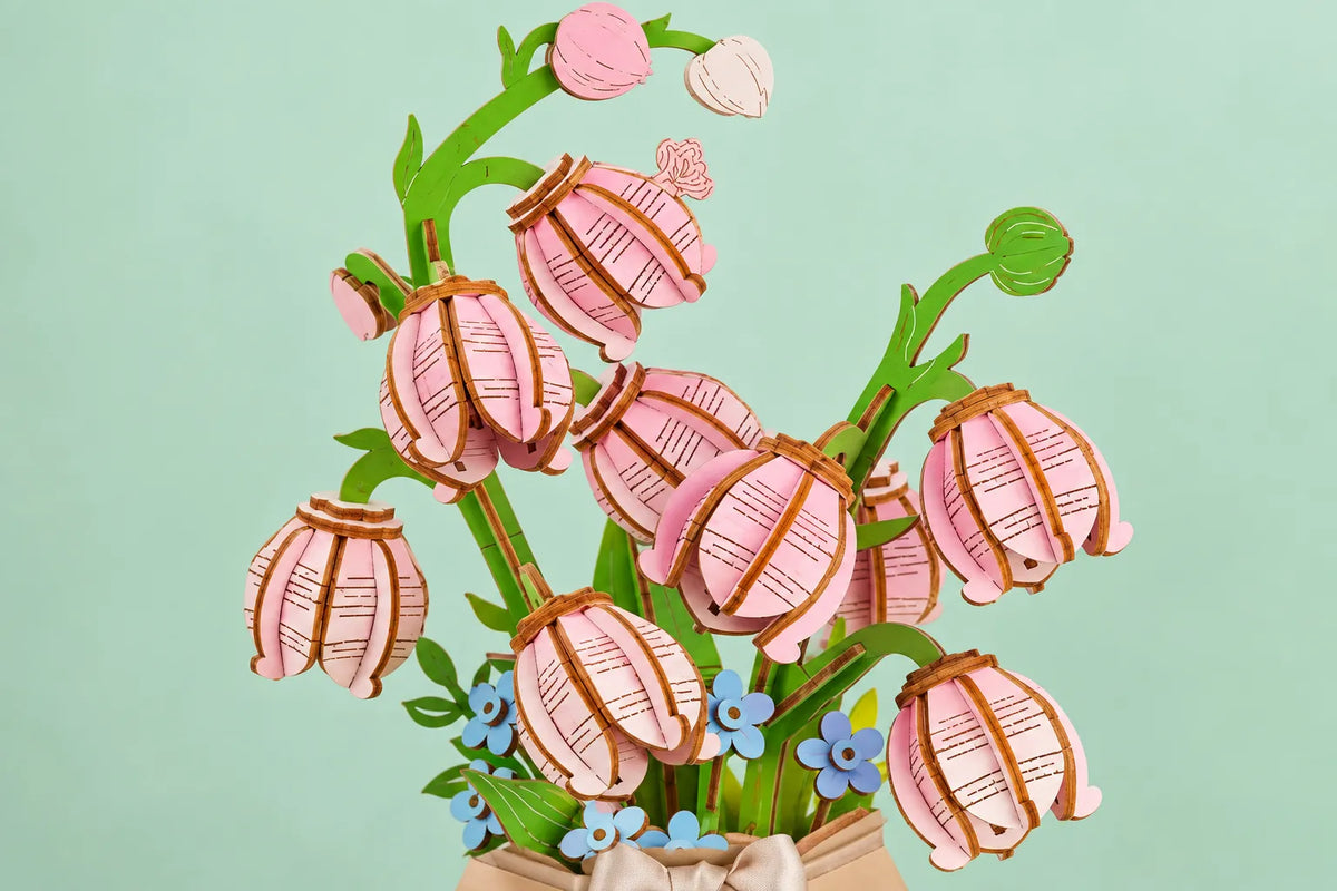 Maquette en bois - Bouquet de muguet