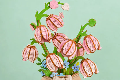 Maquette en bois - Bouquet de muguet