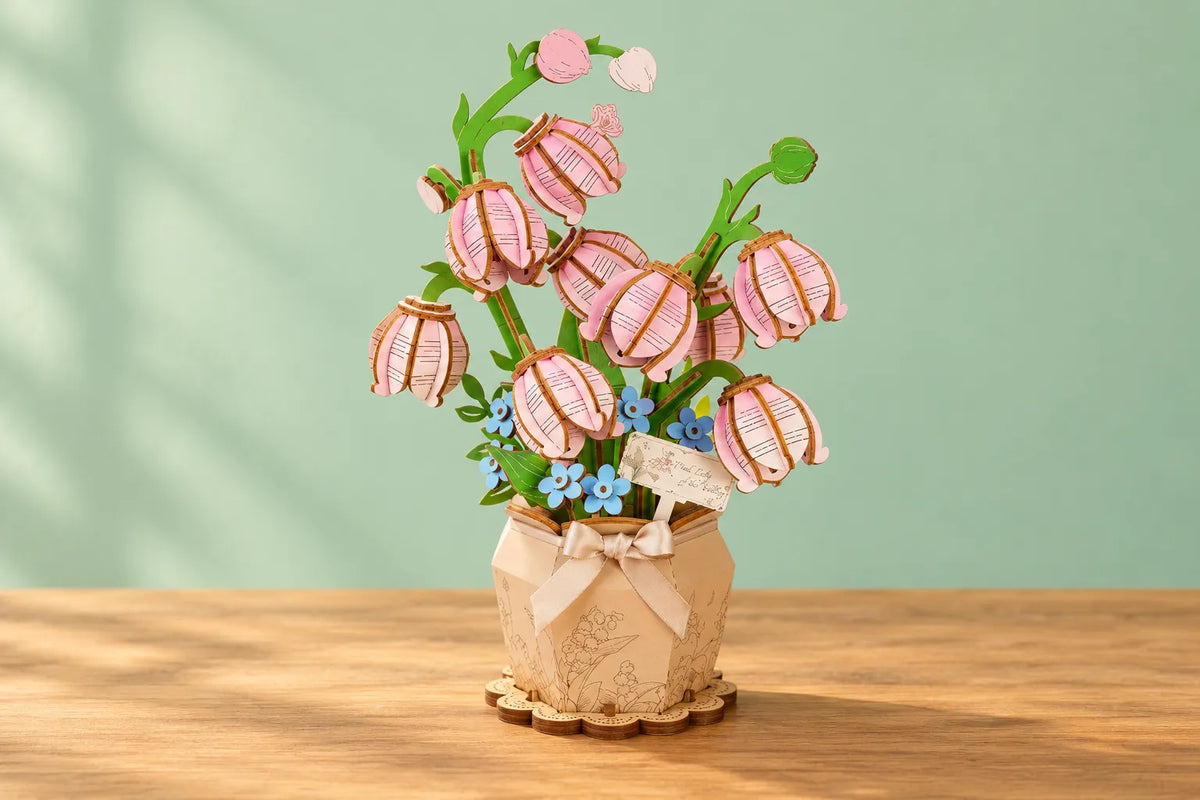 Maquette en bois - Bouquet de muguet
