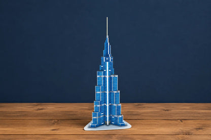 Maquette en bois - Burj Khalifa coloré