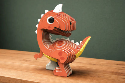 Maquette en bois - Dinosaure, Carnotaurus coloré