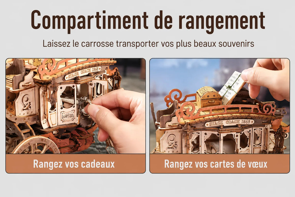 Maquette en bois - Carrosse musical