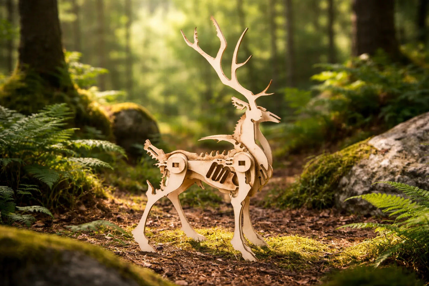 Maquette en bois - Cerf
