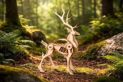 Maquette en bois - Cerf