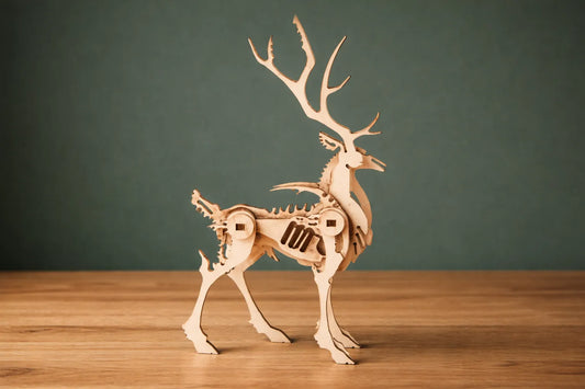 Maquette en bois - Cerf