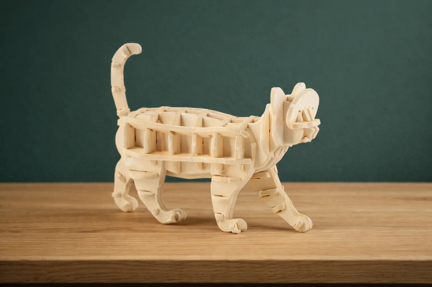 Maquette en bois - Chat qui marche