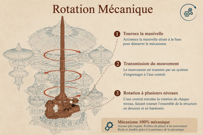 Maquette en bois - Château dans le ciel