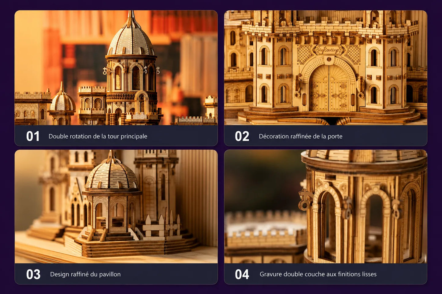 Maquette en bois - Château magique
