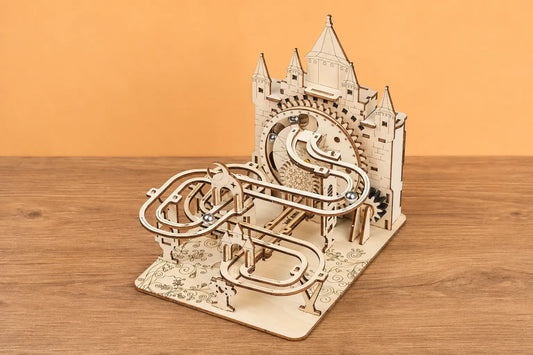 Maquette en bois - Circuit de bille château de princesse
