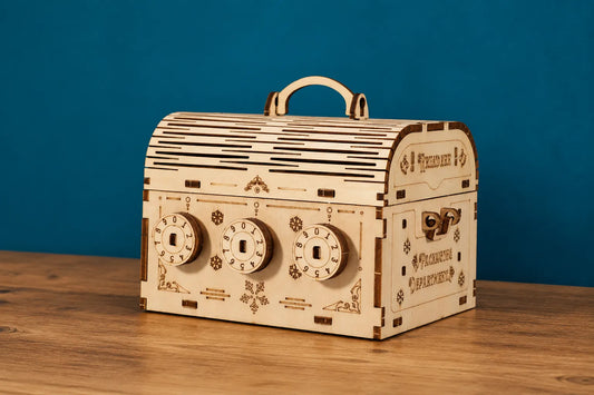 Maquette en bois - Coffre secret