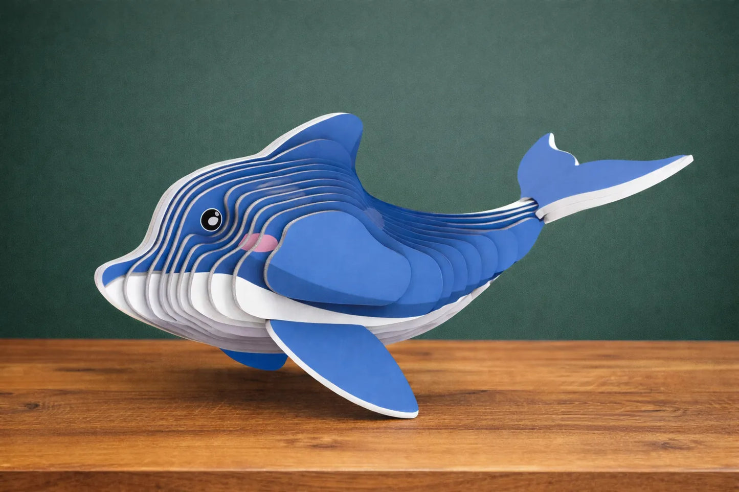 Maquette en bois - Dauphin coloré