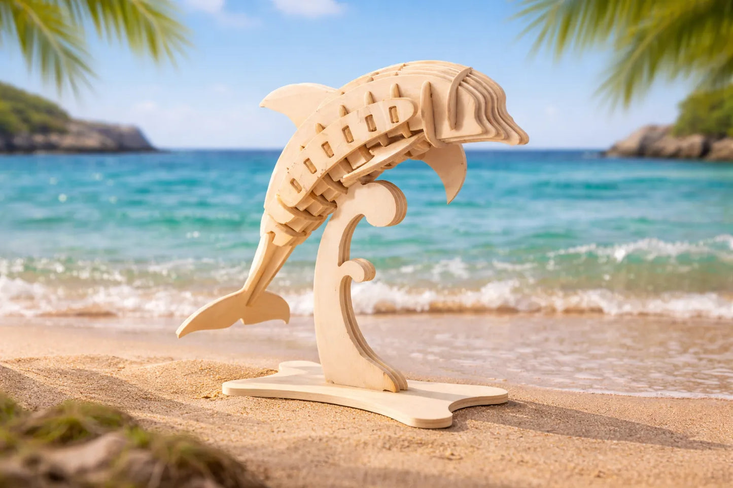 Maquette en bois - Dauphin