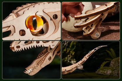 Maquette en bois - Dinosaure, Le vélociraptor