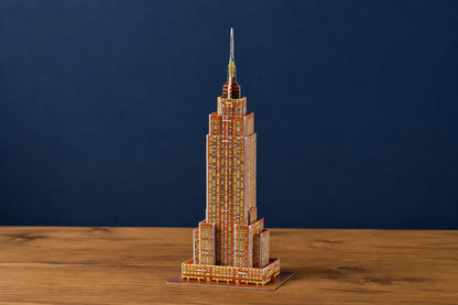 Maquette en bois - Empire State Building coloré