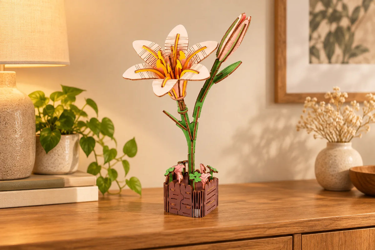 Maquette en bois - Le lys