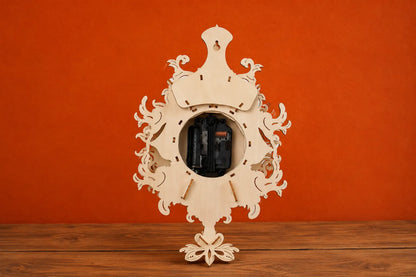 Maquette en bois - Horloge rose des vents