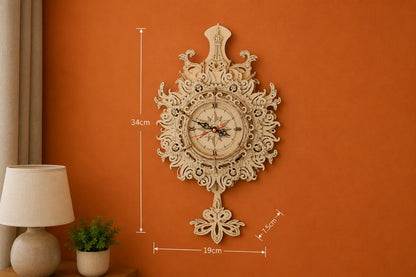 Maquette en bois - Horloge rose des vents