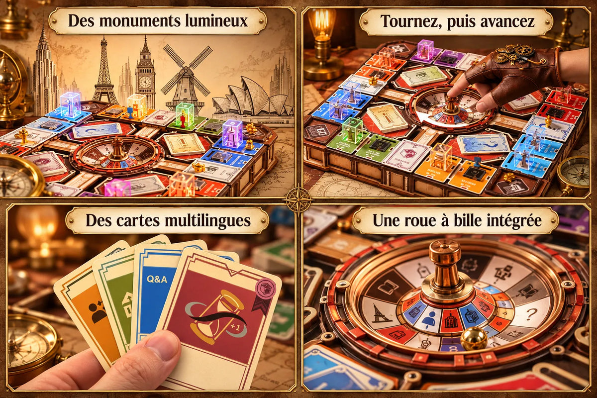 Maquette en bois - Jeu de société Fortune Quest