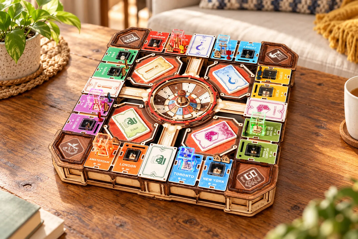 Maquette en bois - Jeu de société Fortune Quest