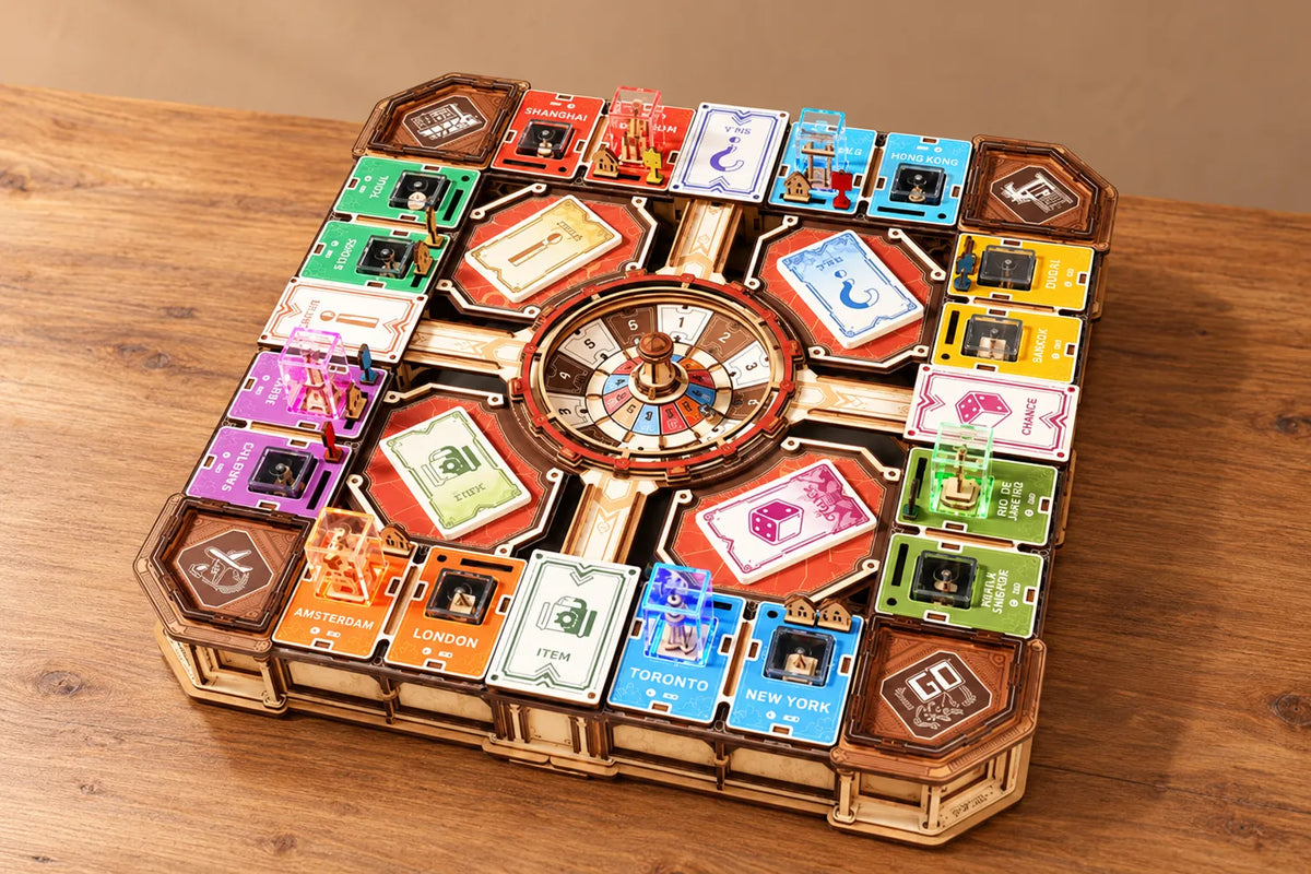 Maquette en bois - Jeu de société Fortune Quest