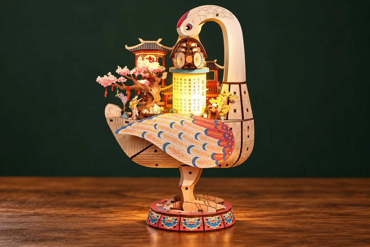Maquette en bois - L’oie aux pavillons chinois