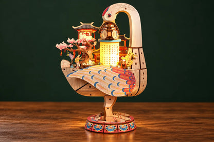 Maquette en bois - L’oie aux pavillons chinois