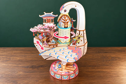 Maquette en bois - L’oie aux pavillons chinois