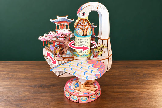 Maquette en bois - L’oie aux pavillons chinois