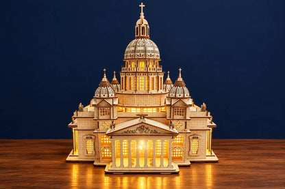 Maquette en bois - La cathédrale Saint-Isaac en Russie