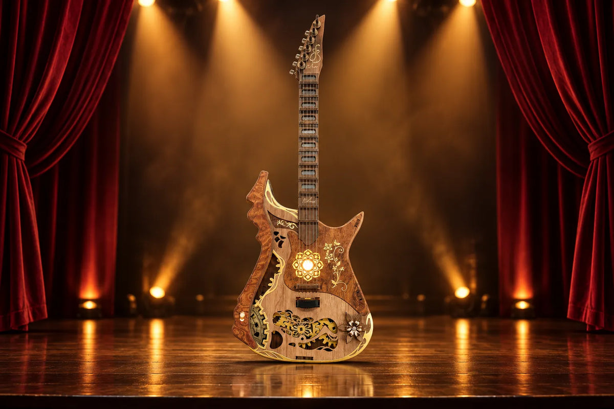 Maquette en bois - La guitare électrique