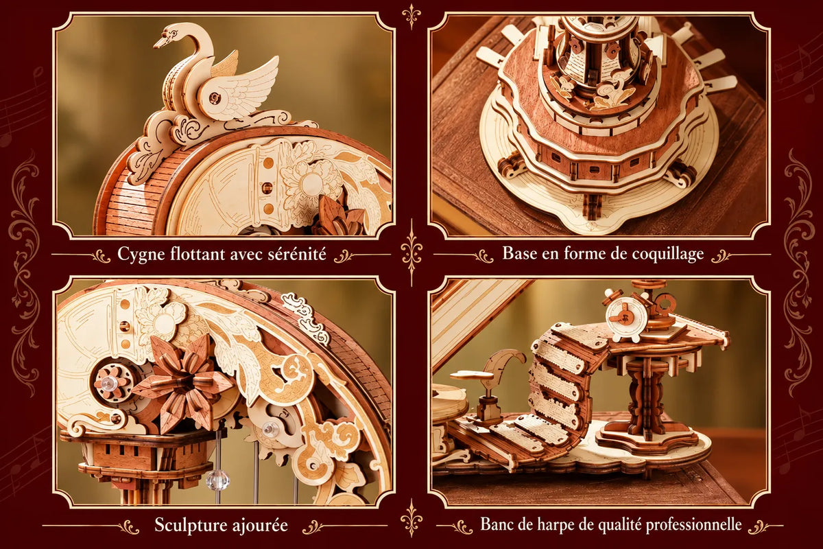 Maquette en bois - La harpe