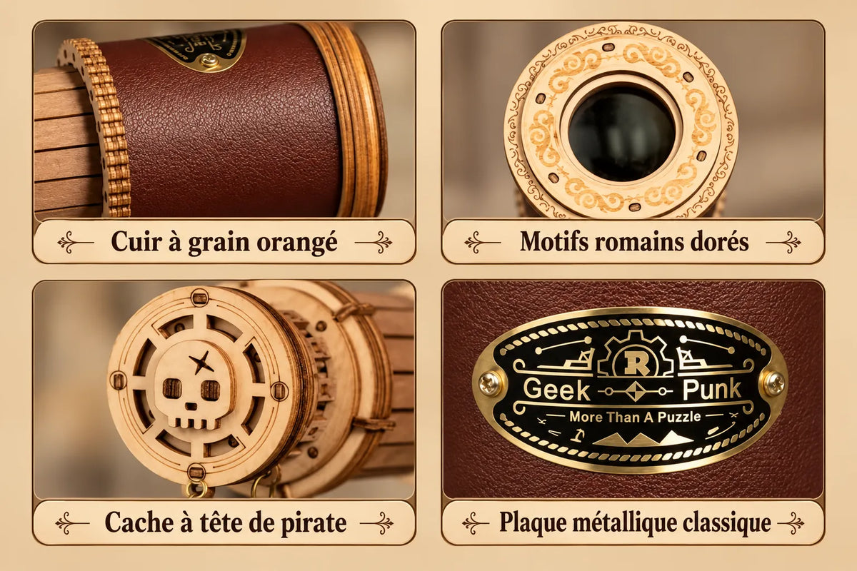 Maquette en bois - La longue-vue des explorateurs